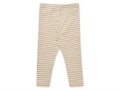 Mads Nørgaard Pumini leggings oxford tan/vanilla ice stribet